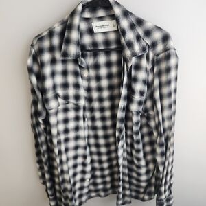 Black and White Plaid Shirt